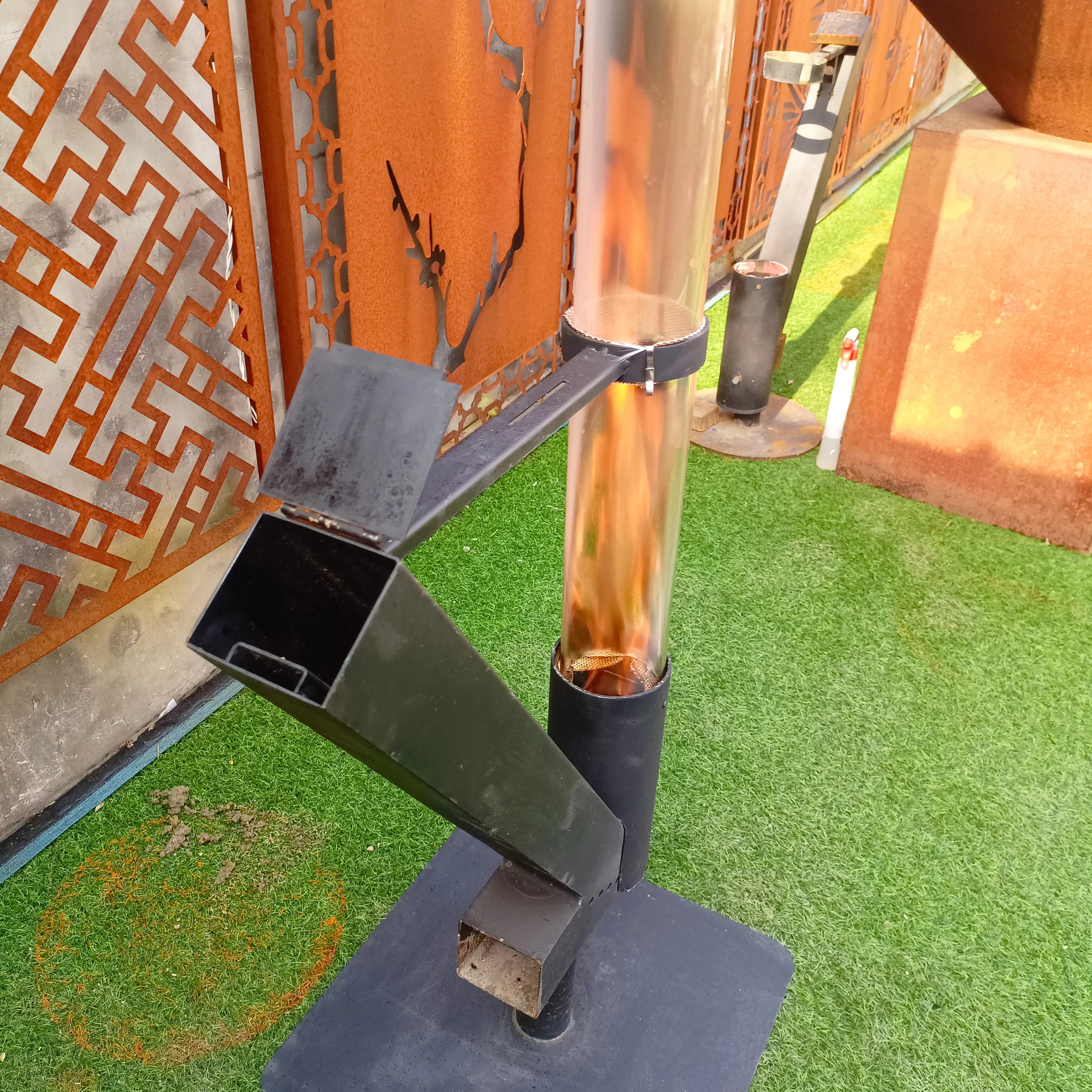 High Quality Outdoor Biomass Pellet Heating Stove Patio Heaters