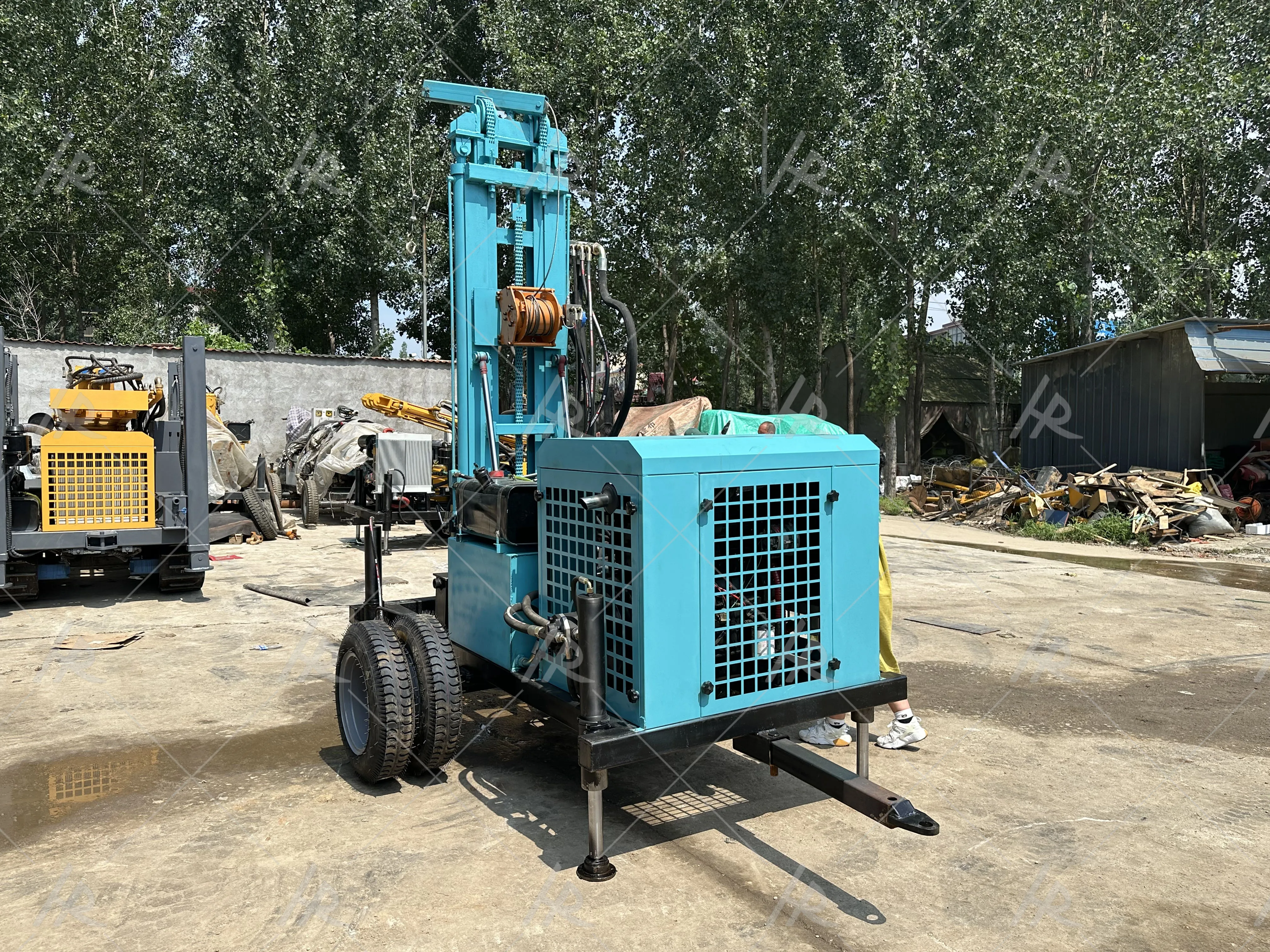 2024 New 78kw Deep Water Well Drilling Rig/300m Diesel Water Well Drilling Rig/DTH Drilling Equipment