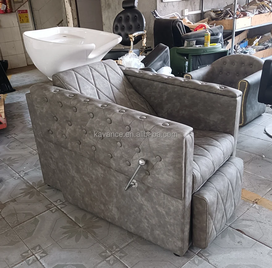Factory Salon Hair Equipment Furniture Modern Style Shampoo Bowl and Chair for sale
