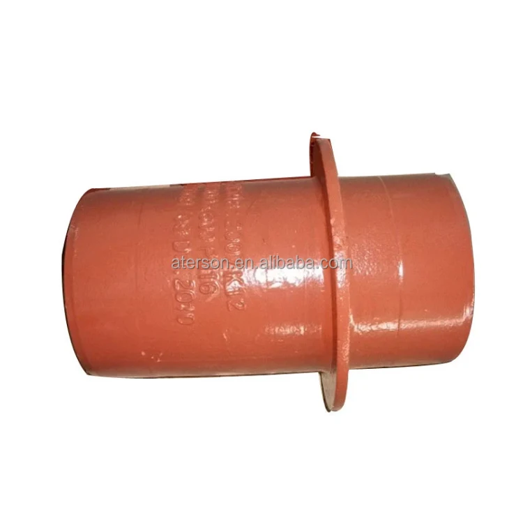 En598 Ductile Iron Pipe Fitting Double Spigot Pipe Butt Weld Long Spigot Stub for Drain Pipe with Puddle Flange