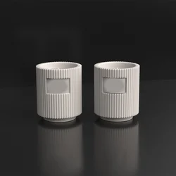 Modern Luxury custom candle vessels wholesale wedding decoration cement container candle jar