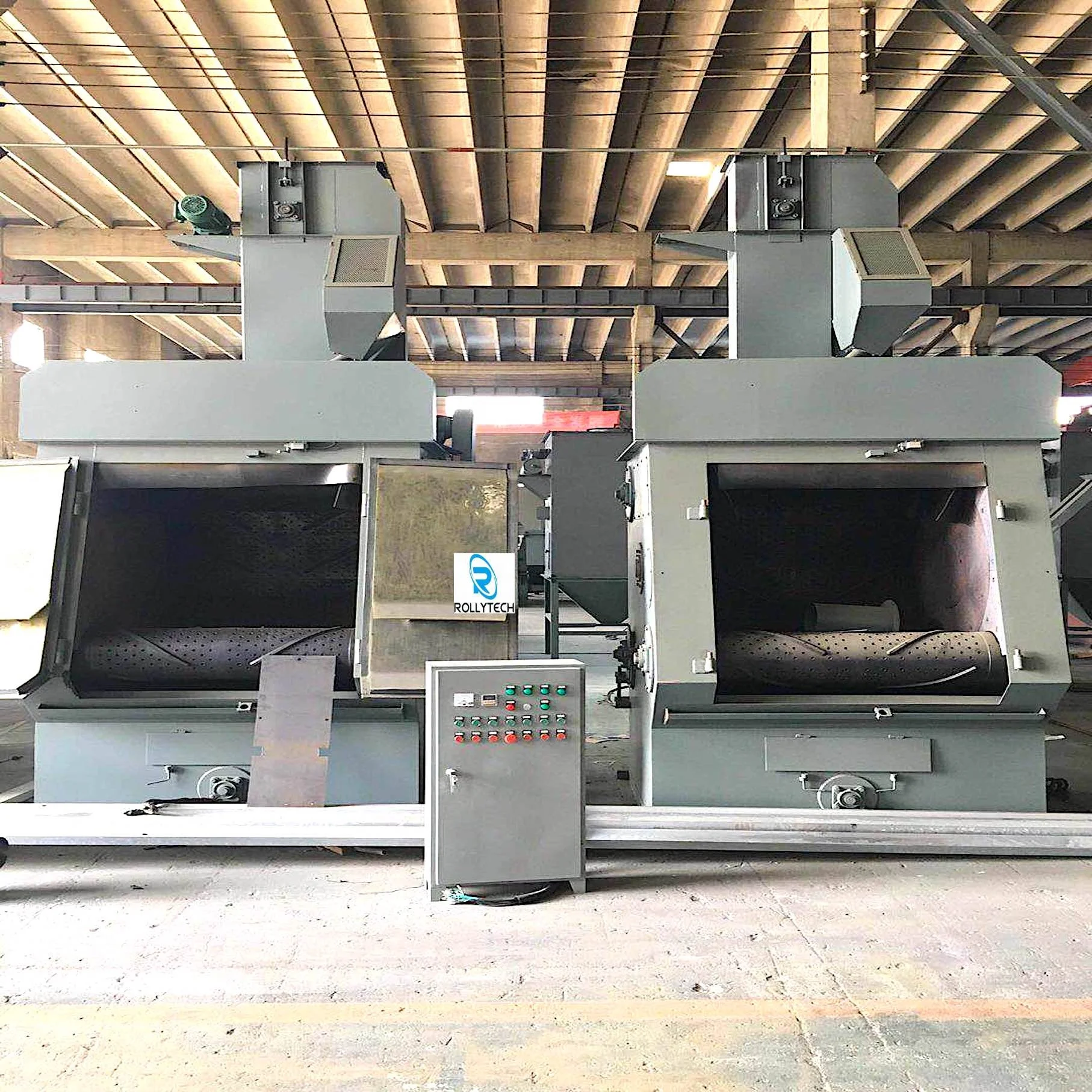 Brake Disc Barrel Type Shot Blasting Machine/Tilted Drum Type Shot Blasting Machine