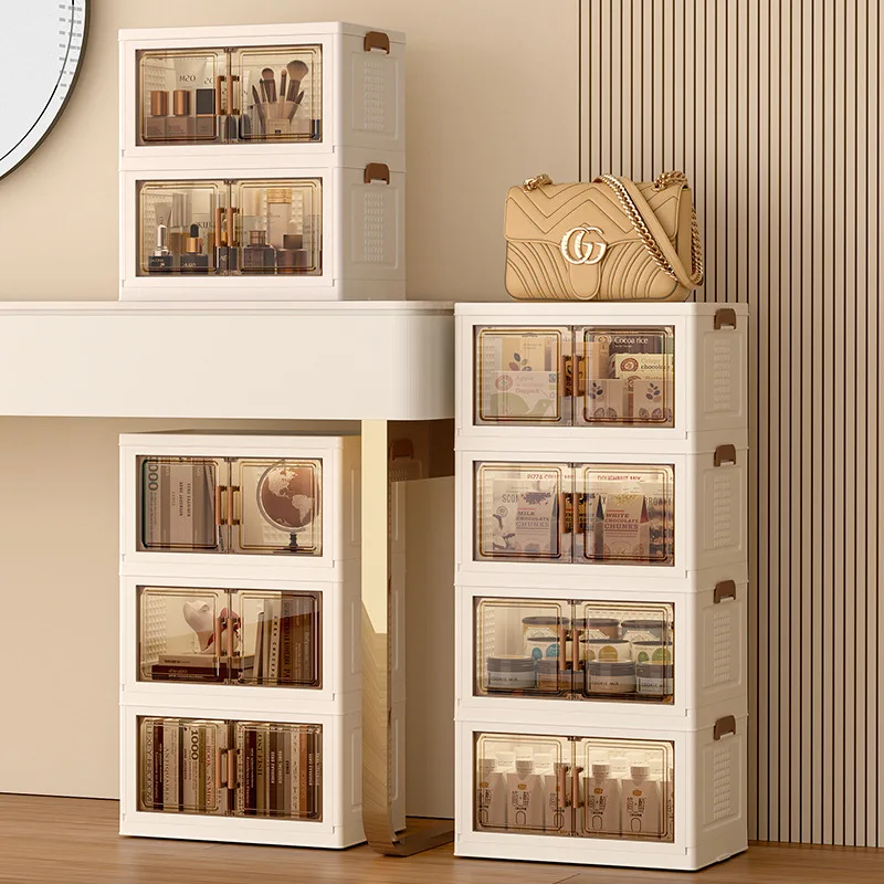 Modern Japandi Design Study Desk Storage Shees Plastic Office Organizer Rectangular Flexible Sundries