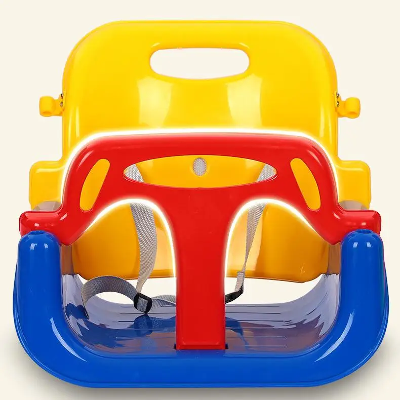 China Manufacturer Supply Multi Site Indoor and Outdoor Imported High Back Toys Baby Hanging Seat Plastic Kids Swing Set