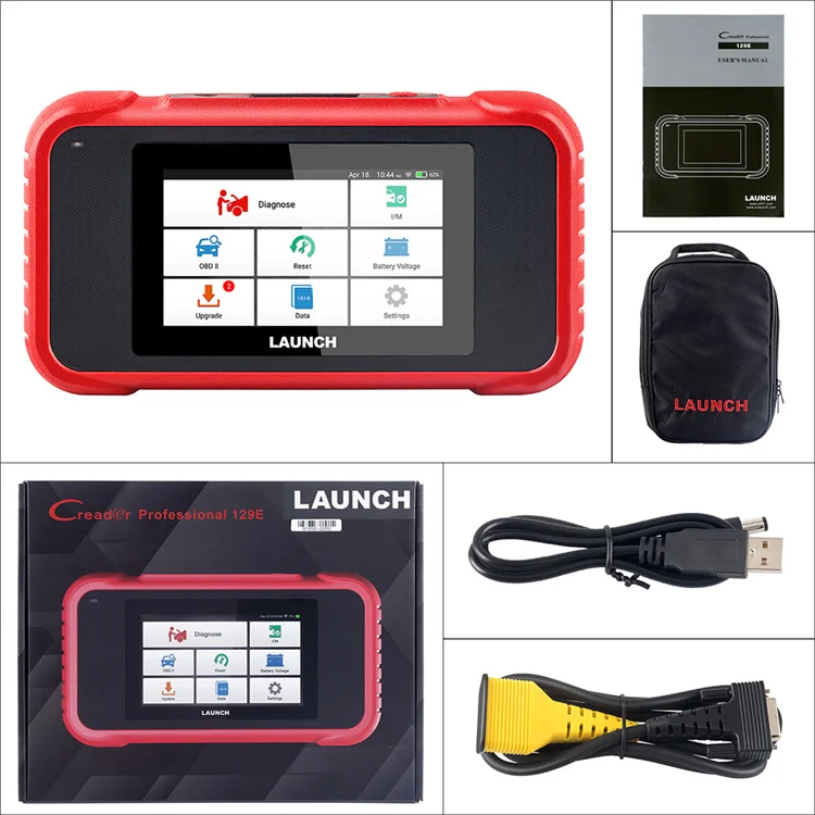 OBD2 OBDII EOBD JOBD KOBD ENG ABS SRS AT Diagnosis Code Reader Scanner Launch X431 CRP129X CRP129E Vehicle Diagnostic Tool