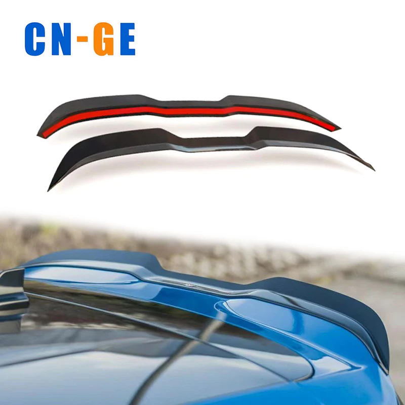 CNGE Design Car Rear Roof Wing Spoiler ABS Plastic Glossy Black Rear Trunk Spoilers for Ford Focus ST MK4 2019-2023 Accessories