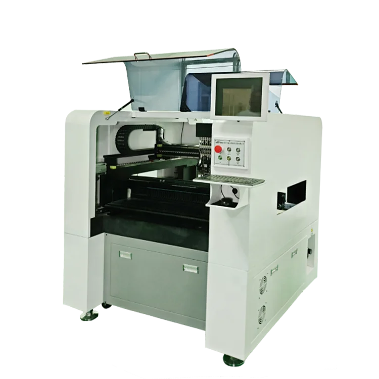 Electronic production pcb board mounter smd led assembling machinery high speed smt 8 head pick and place machine