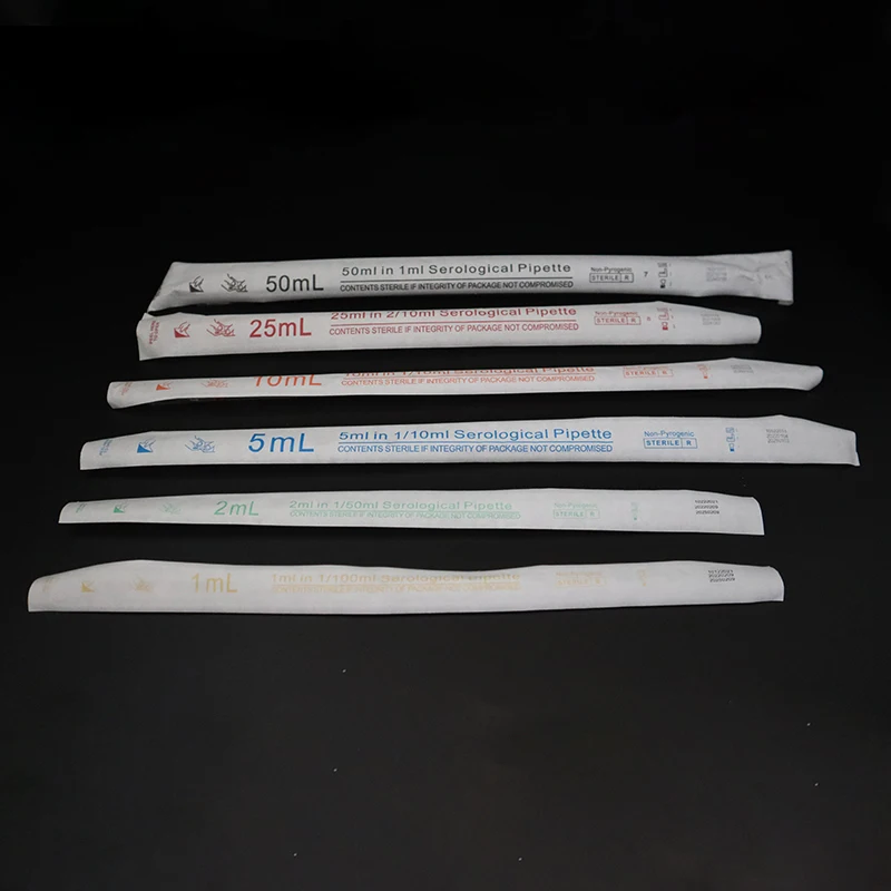 High Quality Lab Consumable Disposable Sterile Serological Pipettes