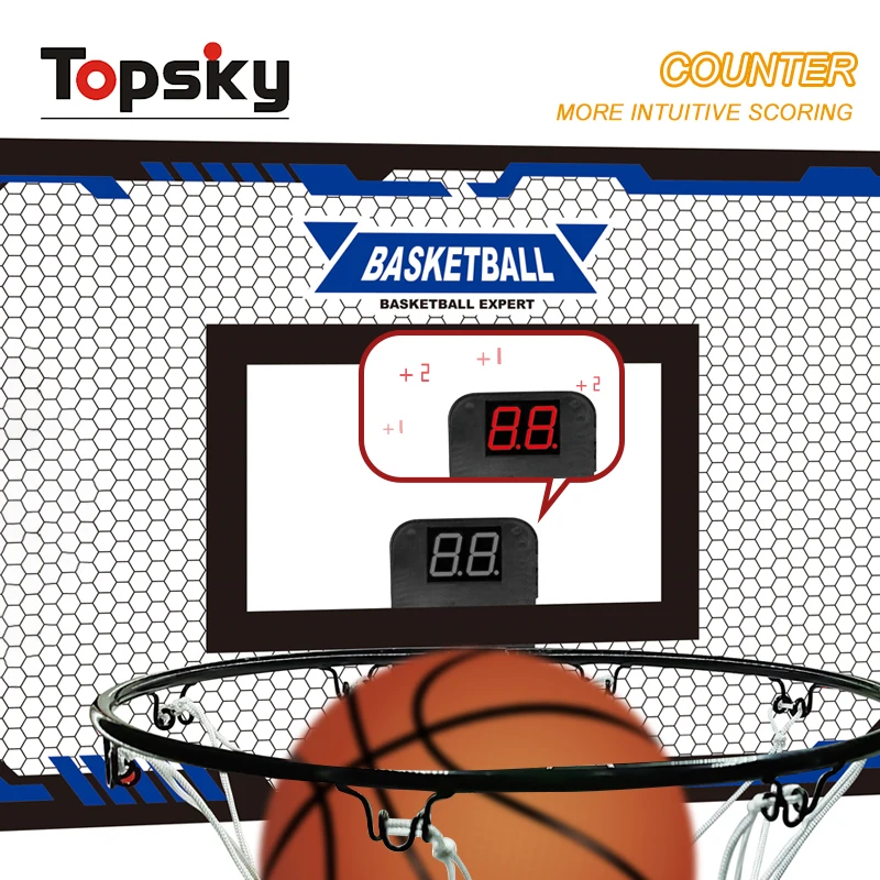 Newest Mini Training Home Plastic Basketball Hoop Kit Indoor Basketball Hoop With Electronic Scoreboard Sports Toys For Kids