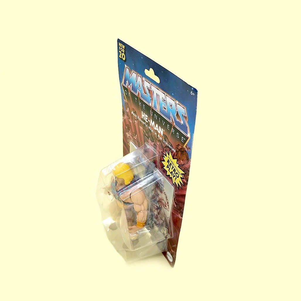 kids toy custom Hanging Box Packaging with Insert Blister plastics for toy Blister Clamshell packaging paper
