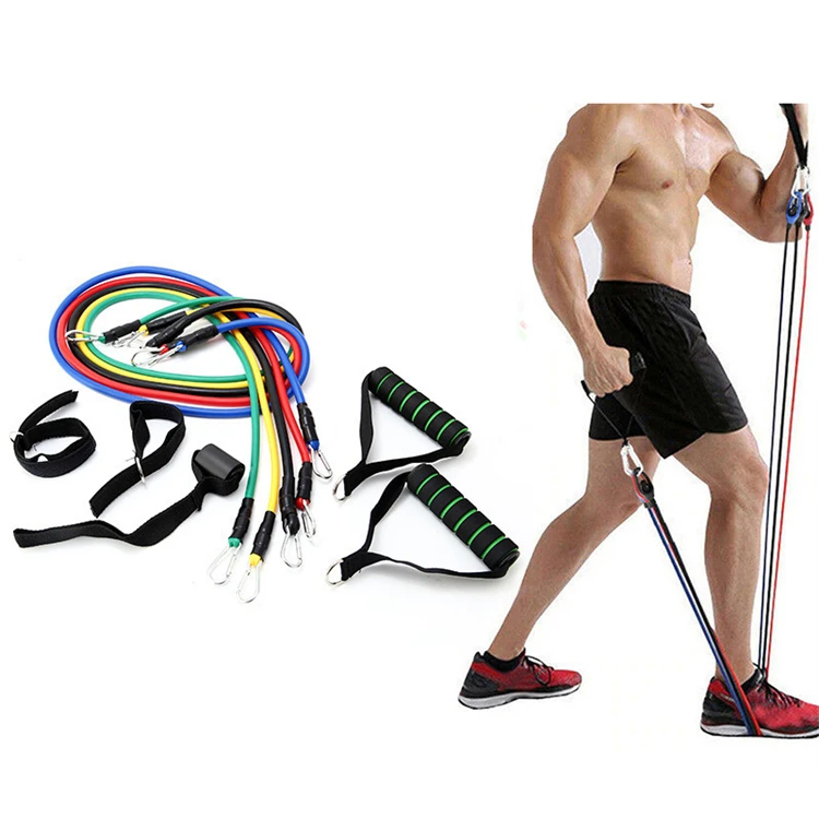 Home Workout 2021 Hot Sale 11 Piece Fitness Power Set Resistance