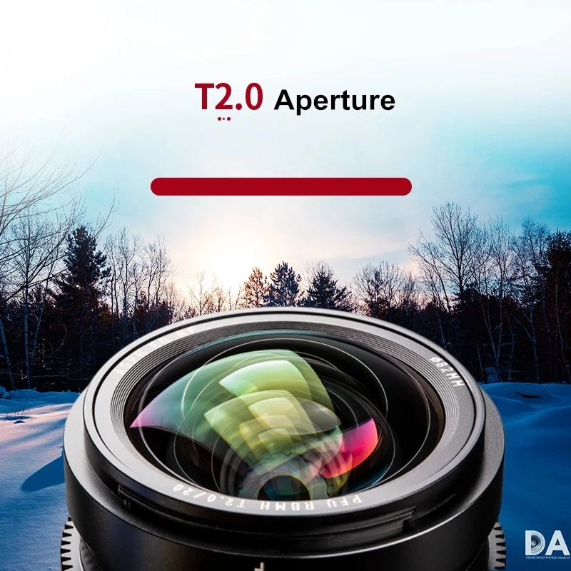 Viltrox S 20mm T2.0 E-Mount Full Frame Cinematic Lens Manual Focus Lens for Sony E-Mount A9II A7RIV A7III A7SII