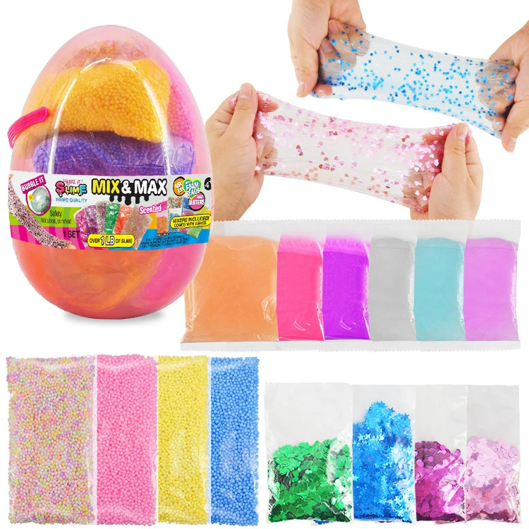 Istudio Oem  Non-Toxic Educational Diy Toy Slime For Egg 6 Colors Amkaing  Stress Relief Cute Egg Slime
