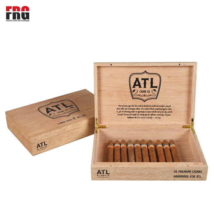 New Arrival Handmade wholesale wooden cigar boxes customize logo for Cigar Storage