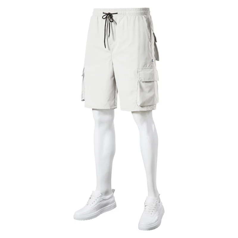 Latest Design Summer Trendy Cargo Shorts With Pockets for Cool Guys Baggy Short Pants With Elastic Waist Shorts