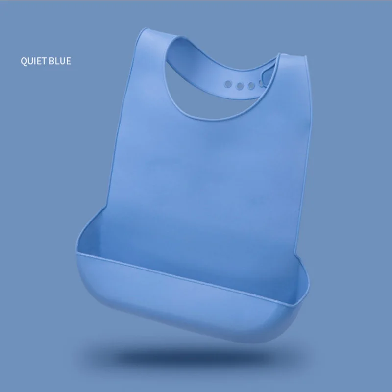 Wholesale Waterproof Silicone material older Bibs Easily Clean super Soft Feeding adult Bib