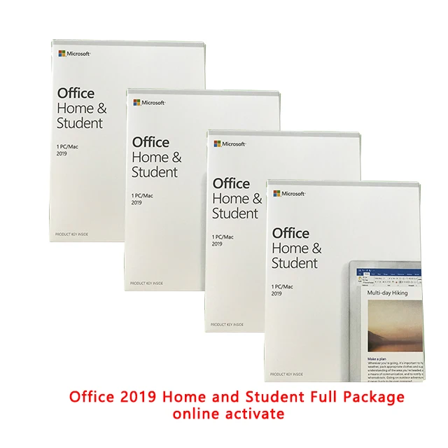 office 2019 home and student box  no dvd inside