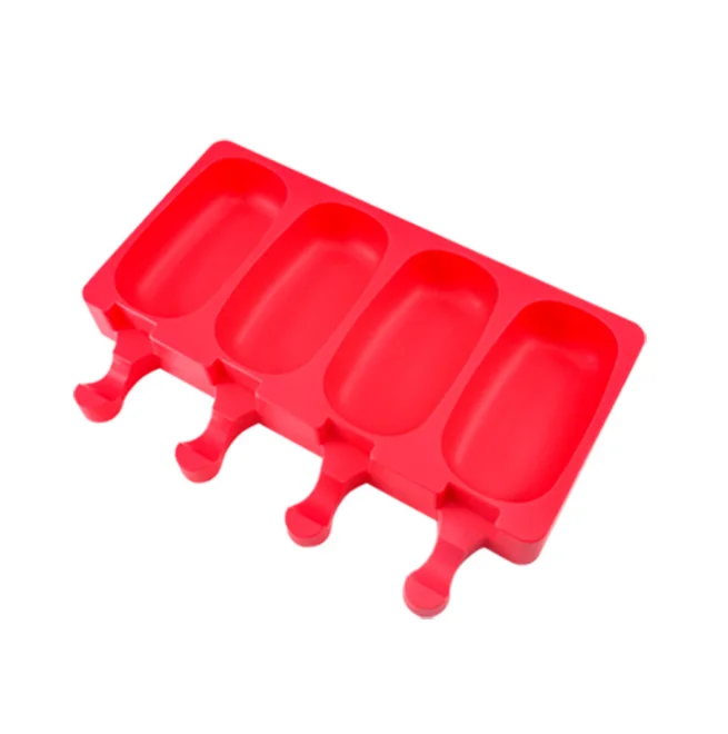 4 hole small size ellipse shape ice cream mold silicone cake mold silicone ice cube tray resin silicone bpa free ice