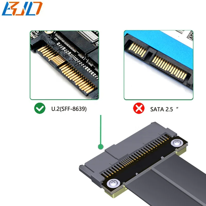  NVMe NGFF M.2 М-ключ для U.2 SFF-8639 адаптера Удлинительный кабель NVME SSD жесткий