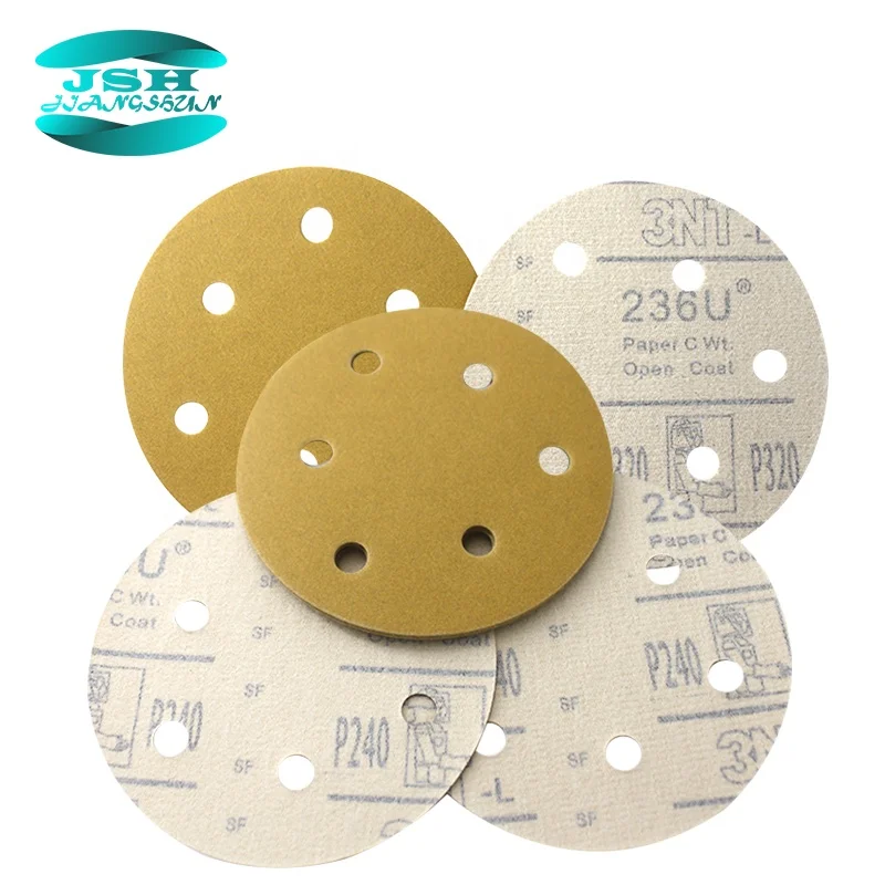 
3M 236U Abrasive Gold Sandpaper Sanding Disc 