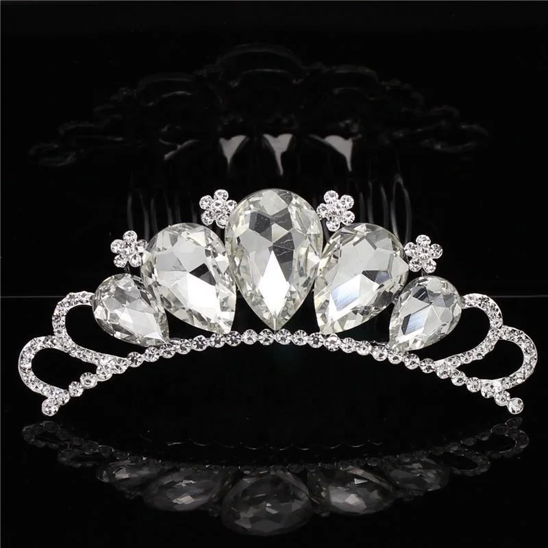 Лидер продаж, Детские свадебные аксессуары для волос со стразами, диадема, корона, аксессуары принцессы, ювелирные изделия для вечеринки, тиара для детей