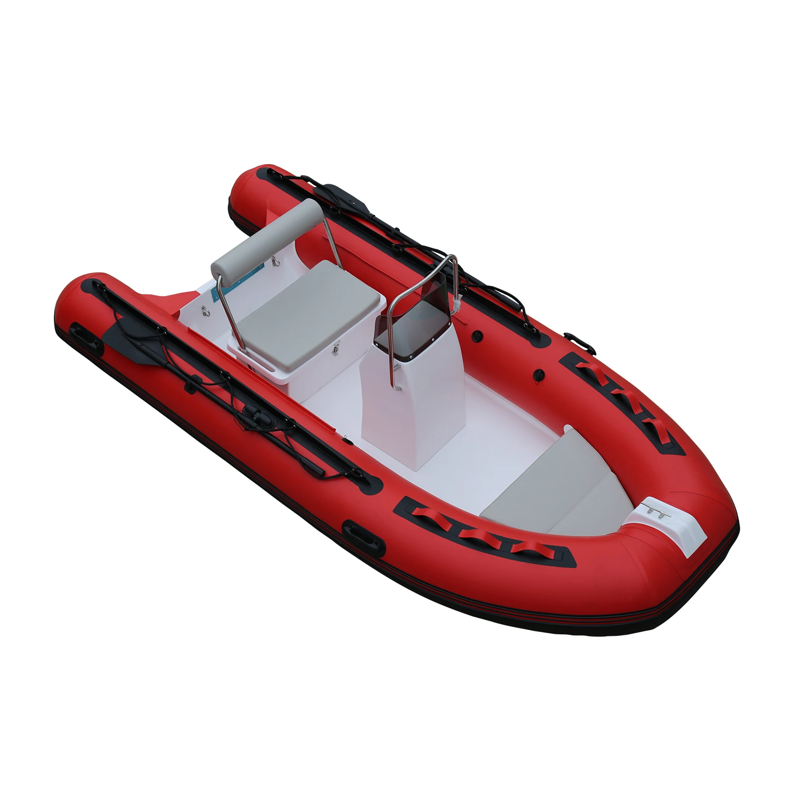 China Inflatable Rib Patrol Boat with Pedal Motor Barche Rigide Gonflable Ponton Rowing Boat Made in China