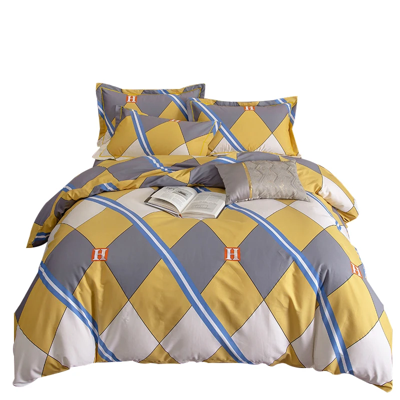 Promise Yellow Comforter Bedding Sets Luxury Cotton 4-piece Set
