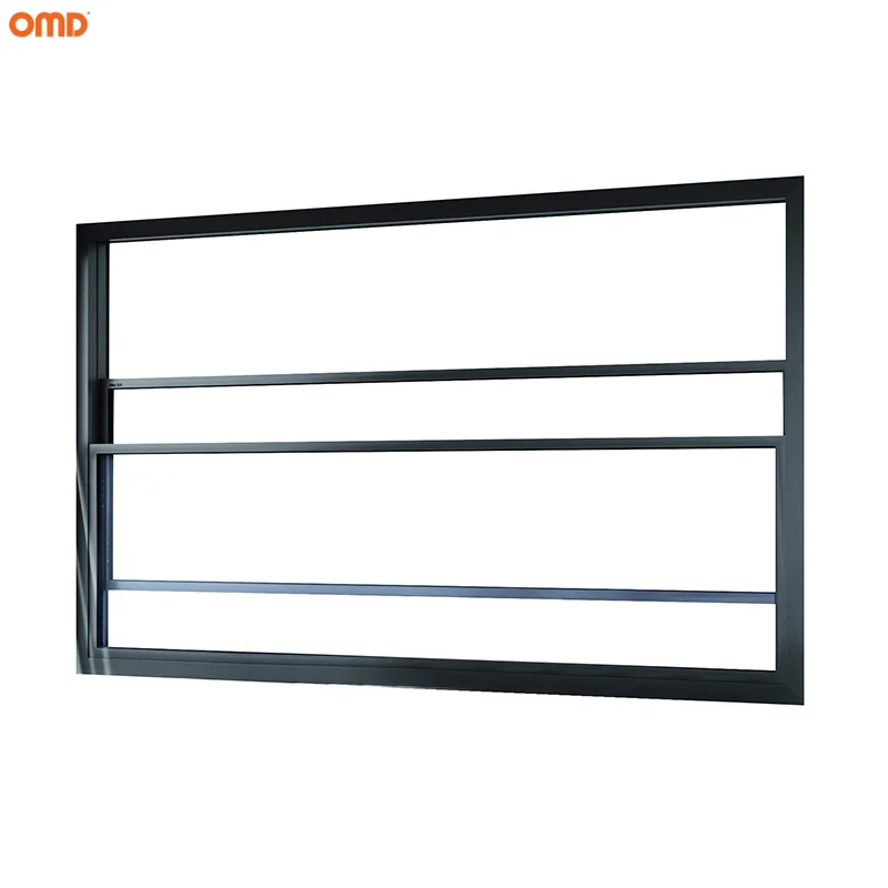 Modern Aluminum Vertical Slide Automatic Lifting Windows Electric Lift Up Glass Windows With Weather Sensor