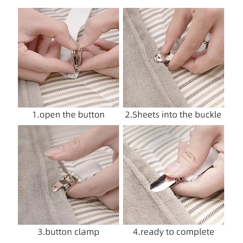 Bed Sheet Holder Elastic Triangle Adjustable Straps Sheet Stays Keepers Bedsheet Holders Fasteners