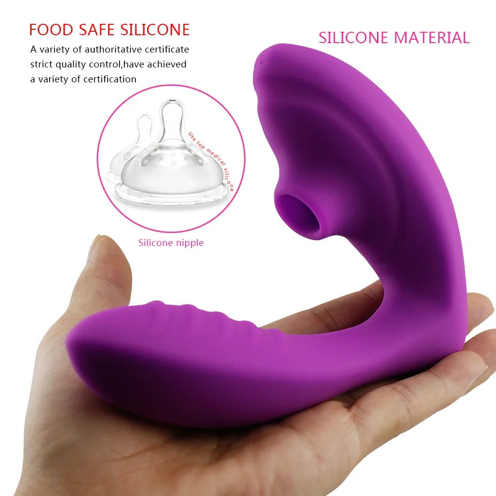 Waterproof Sucker Vibrators Clitoris Stimulator Rechargeable 10 Suction G Spot Clitoral Sucking Vibrator Silicone