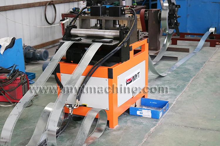 MYT brand HVAC air duct flexible canvas connector making forming fabrication machine for Flame retardant high temperature fabric