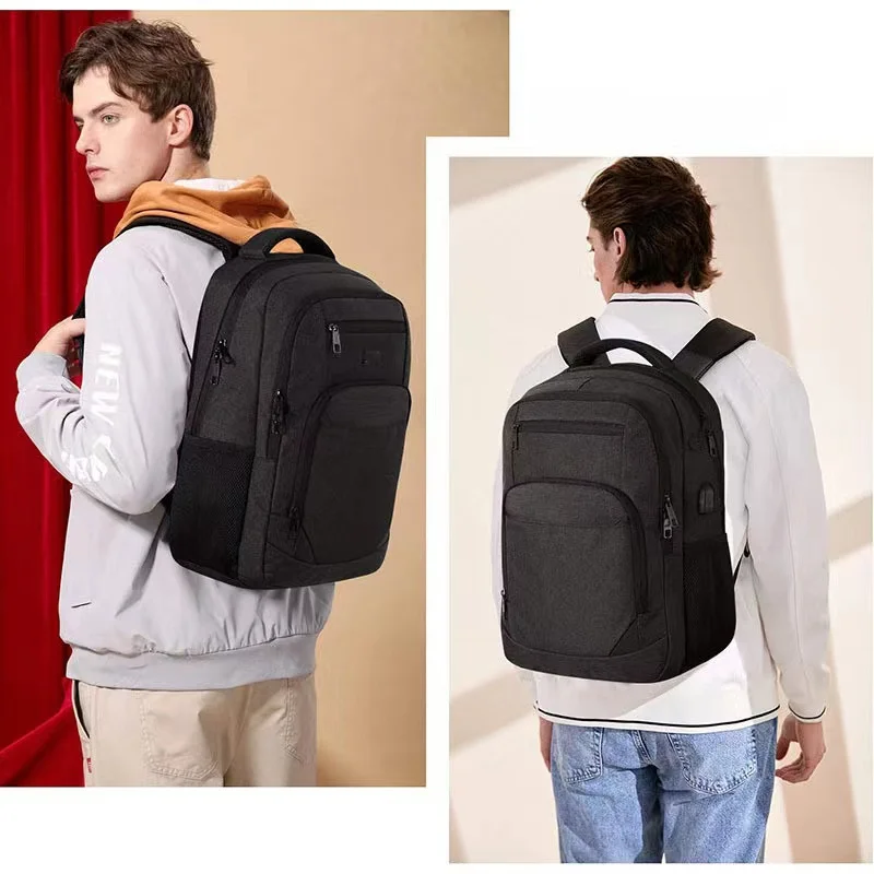 Custom Unisex 17 15.6 inch Youth Backpack Large Capacity Waterproof Laptop Notebook Backpack