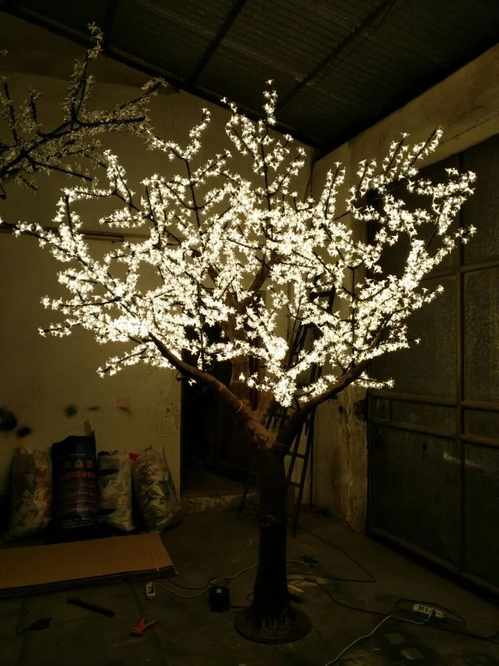 Outdoor Garden Wedding Street Christmas Holiday Decoration 10ft Artificial Led Cherry Blossom Tree Light