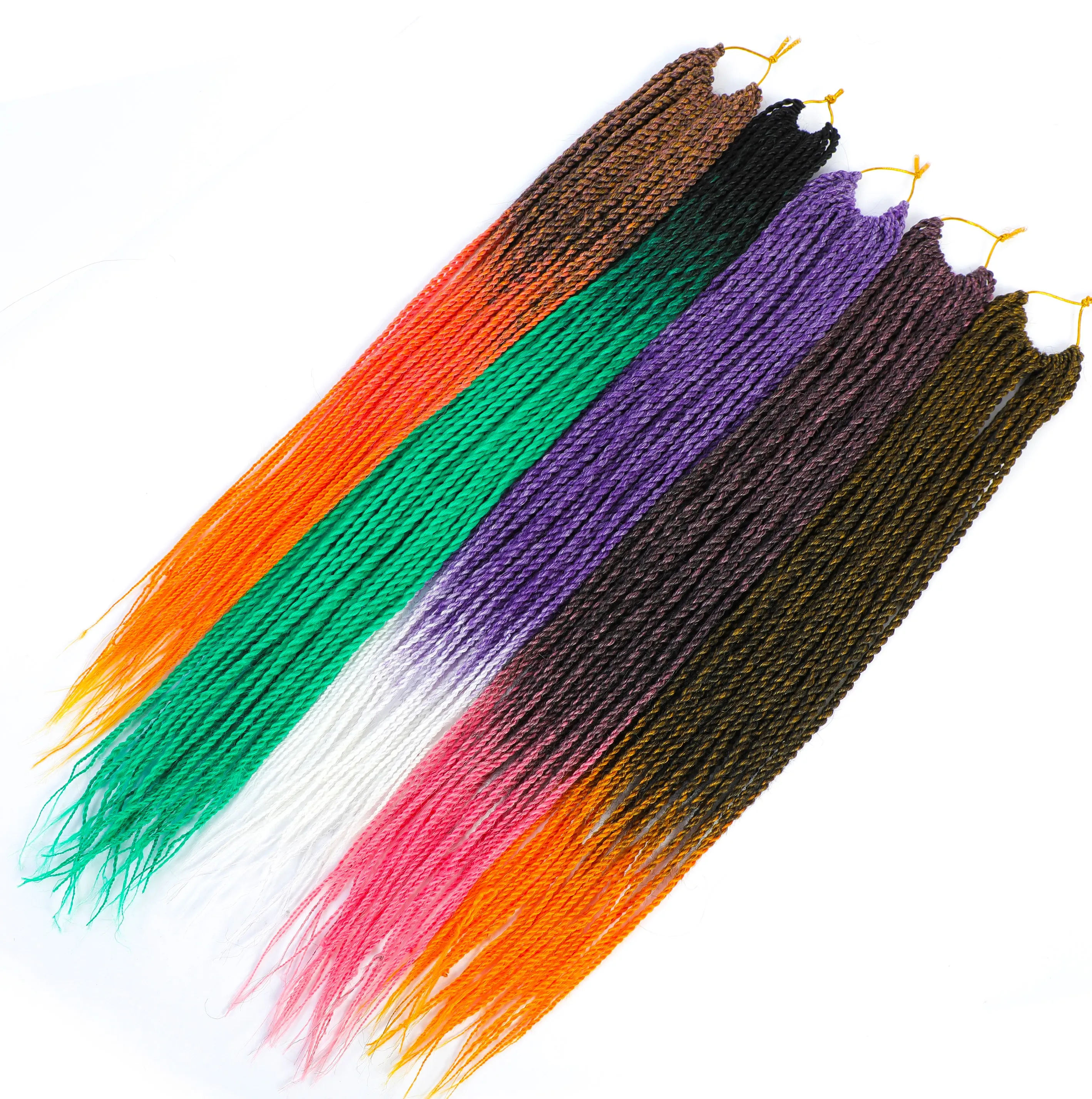 
Wholesale price crochet braid synthetic hair Senegalese afro twist braiding hair bulk crochet braids 