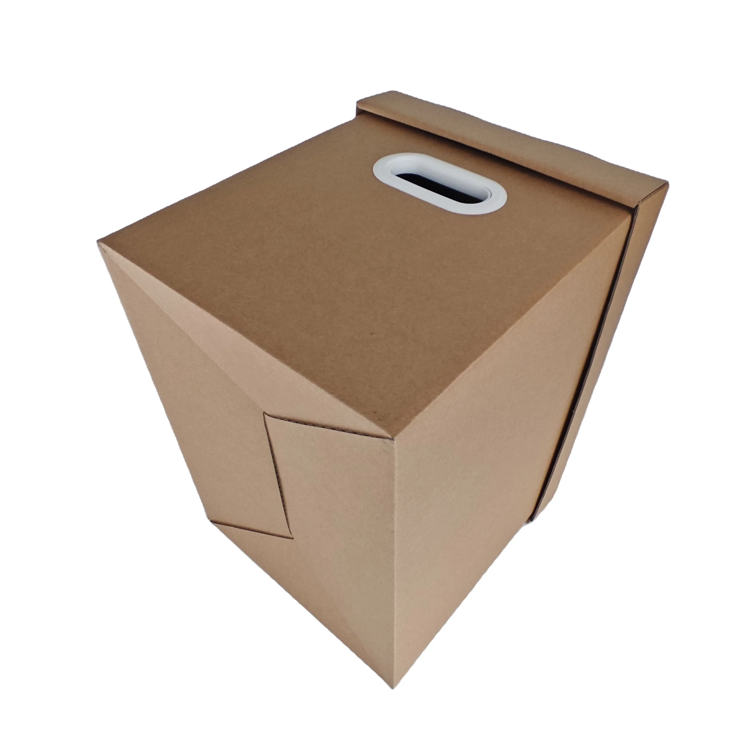 High Quality Customize Size Thickened Kraft Paper Collapsible Carton Storage Boxes for File Archive With Lid
