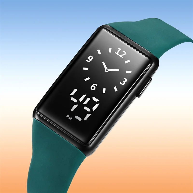 Wholesale LED Digital Watch Luxury Silicone Strap Wristwatch Women Sports Waterproof Chronograph Watches Men Clocks montre homme