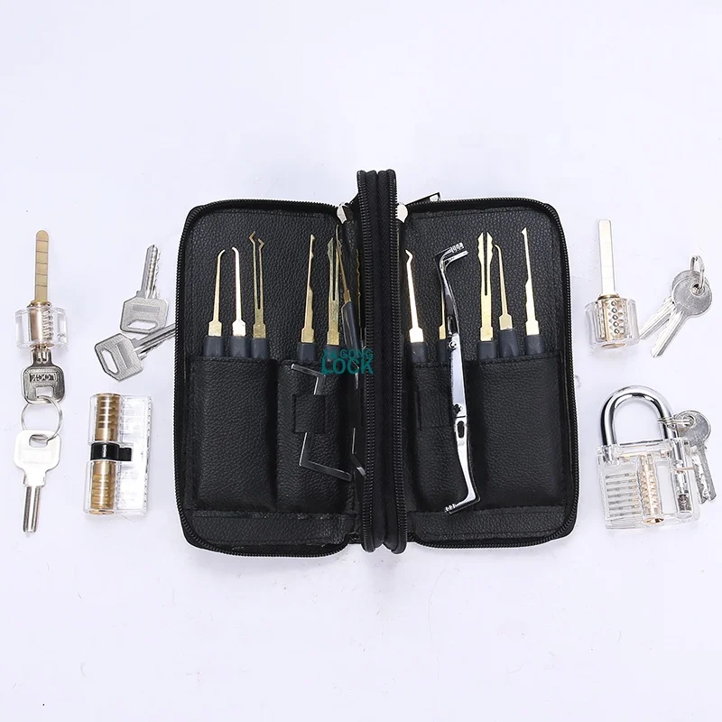 factory 24pcs quick open locksmith door open tools lock pick sets