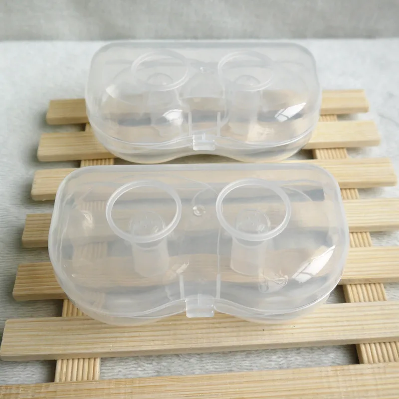 1 Set Silicone Nipple Protectors Feeding Mothers Nipple Shields Protection Cover Breastfeeding Silicone Triangular Breast Pad
