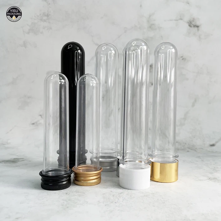 Clear PET Plastic Test Tube For cigar