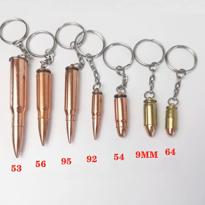 beer bottle opener cartridge bullet shape 3d metal keychain bullet keyring