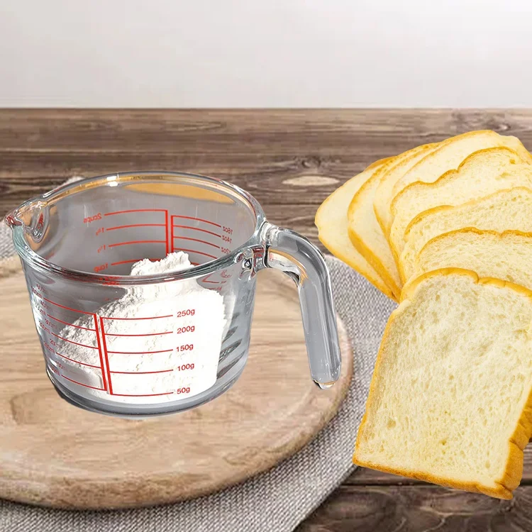 Стакан из боросиликатного стекла для взвешивания домашняя утолщенная стеклянная мерная чашка кухонная горячего молока