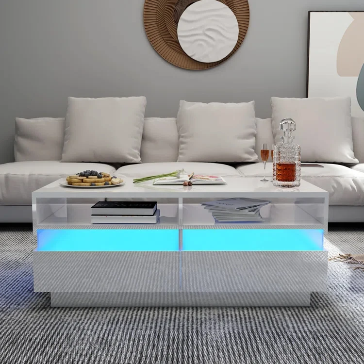 High Quality Custom Coffee Table Set Luxury Modern Acrylic Coffee Table Wood
