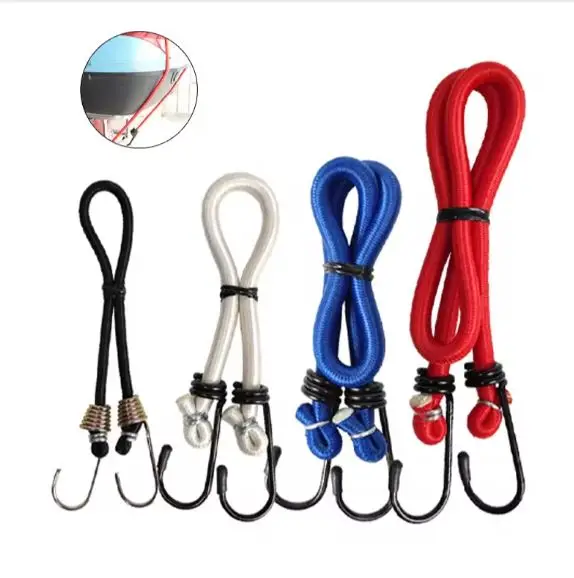 Motorcycle and Bicycle Retractable Helmet Luggage Elastic Rope Strap Outdoor Cycling Safety Equipment