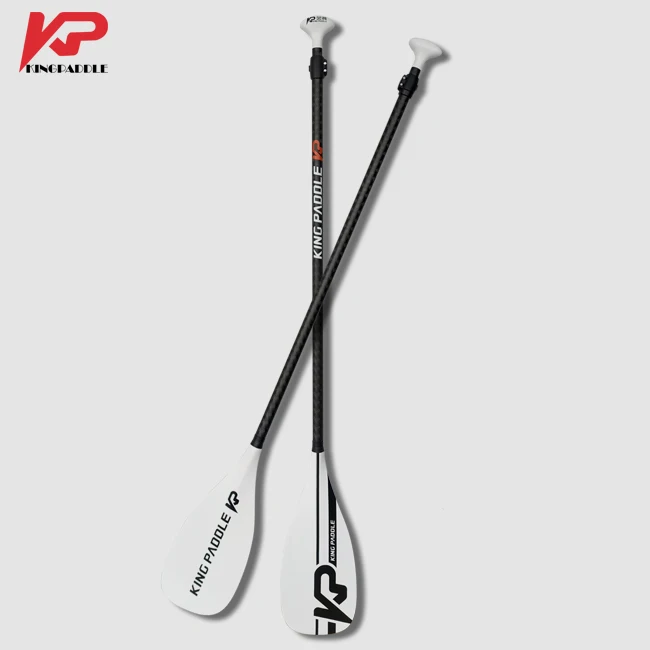 Kingpaddle 3 Piece Carbon Fiber SUP Board Paddle For Stand Up inflatable Paddle Board