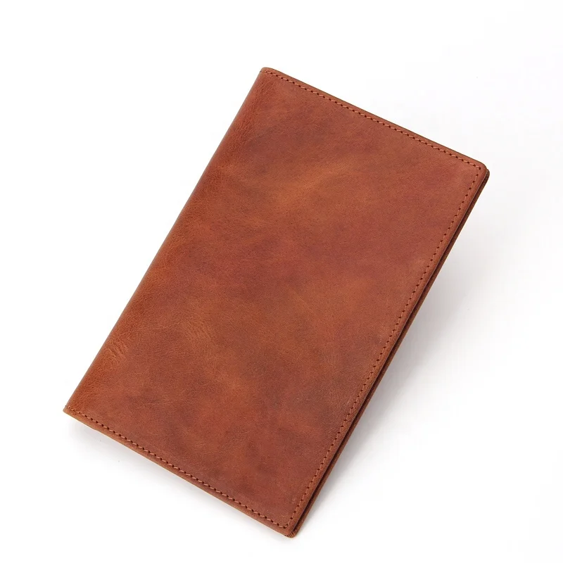 Wholesale factory direct Genuine Leather Passport Holder, leather wallet for travelling