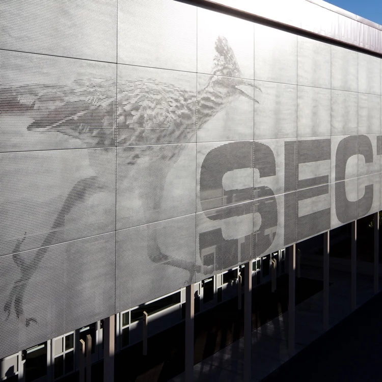 Fashionable commercial aluminum exterior wall cladding panels building facade systems