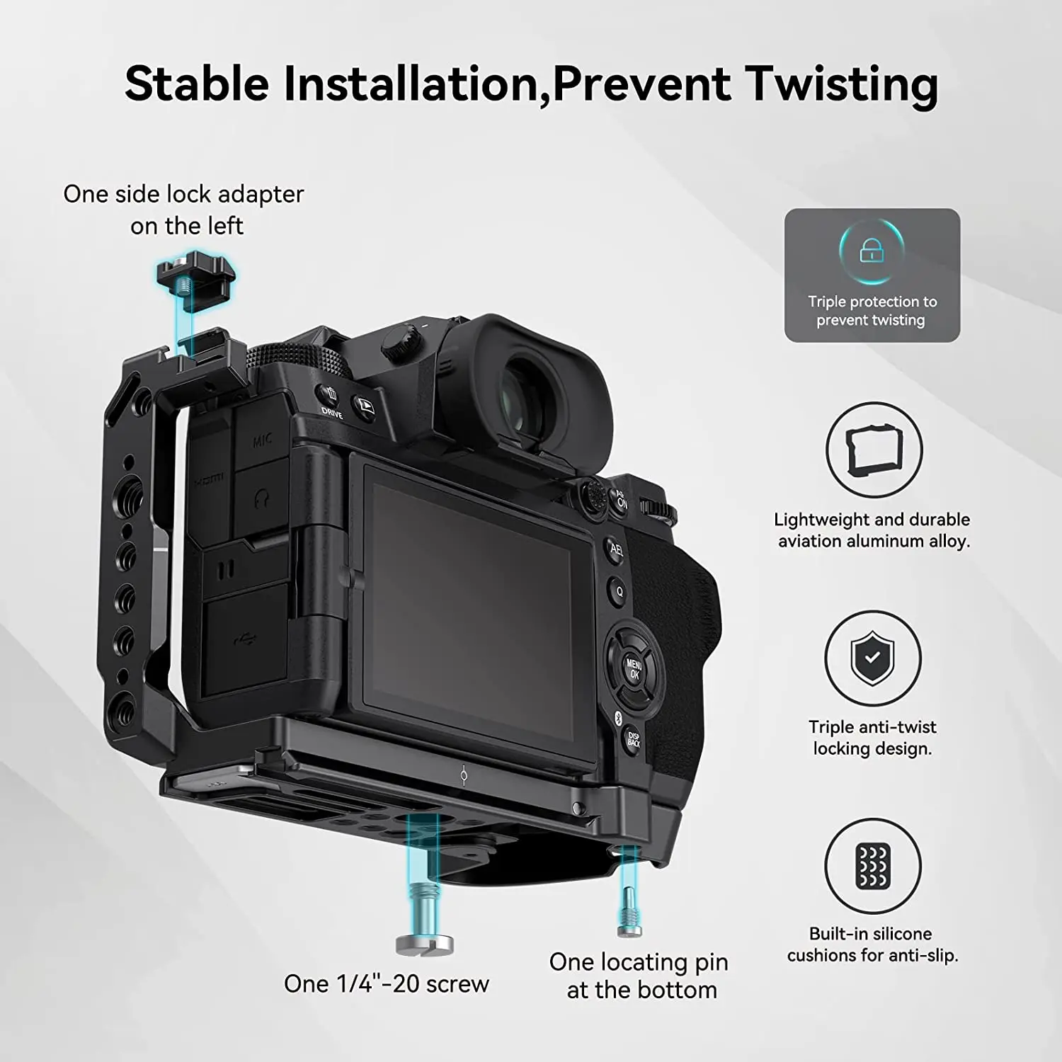SmallRig X-H2 / X-H2S камера с полным каркасом для FUJIFILM алюминиевый сплав установка производства видео НАТО-рейками