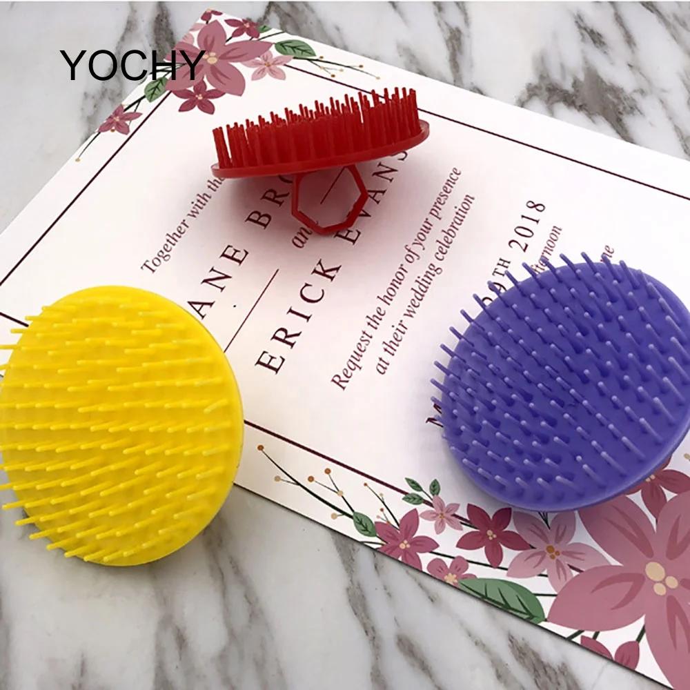 Hair Scalp Massager Scalp Shampoo Brush with Soft Silicon Brush Head Massager Hair Brush