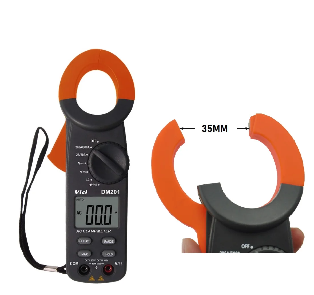 Pinza Amperimetrica Capacimetro Multimetro DM201