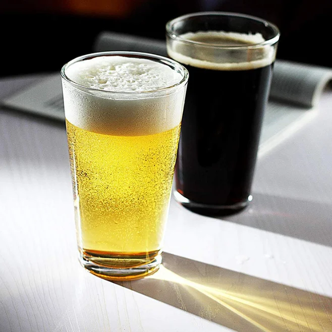 High quality Customized logo Wholesale 16 oz pint beer glass Pint Glass Beer Can Glass 16oz for promotion in stock